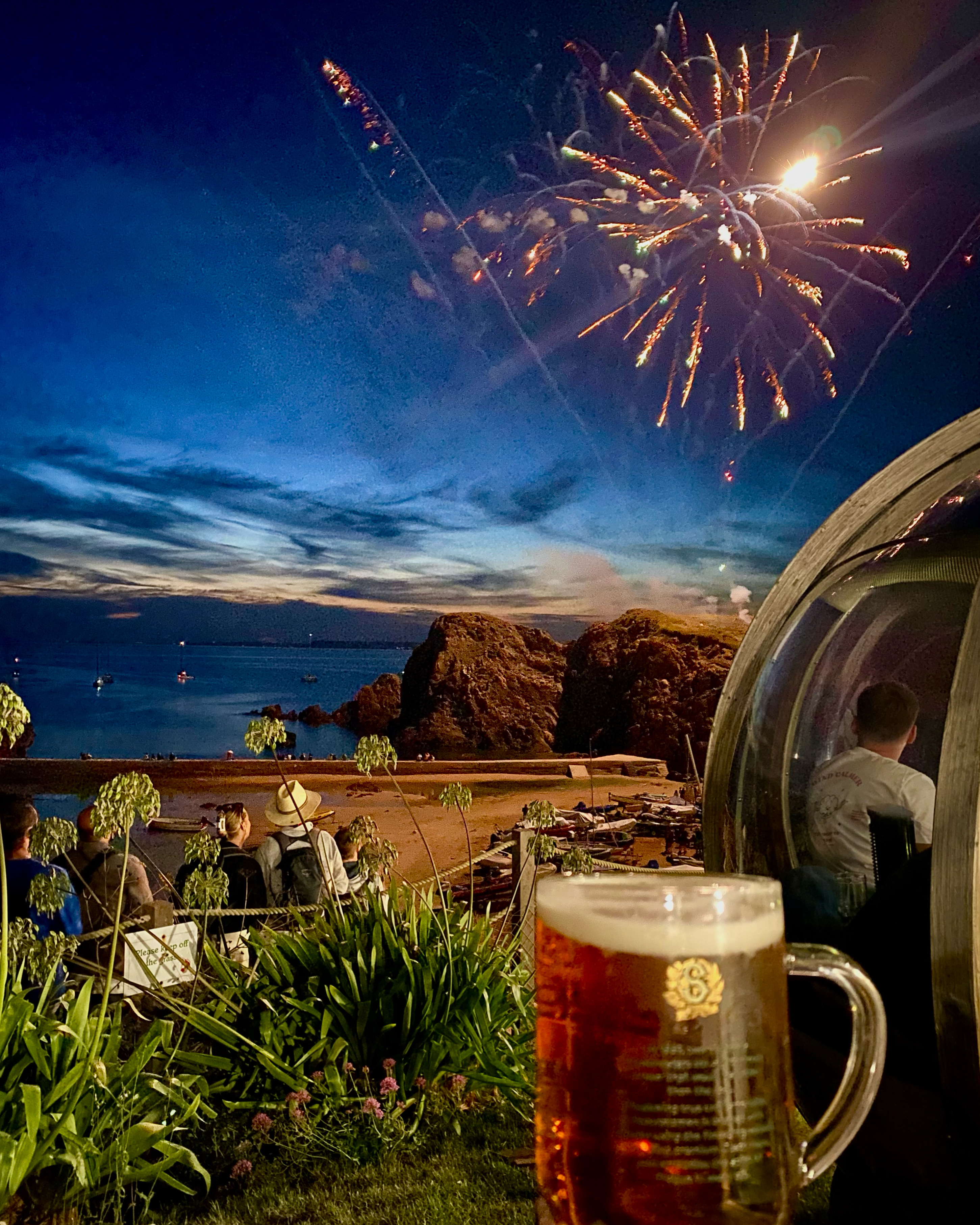 The fireworks display from The Lobster Pod Bistro 2024