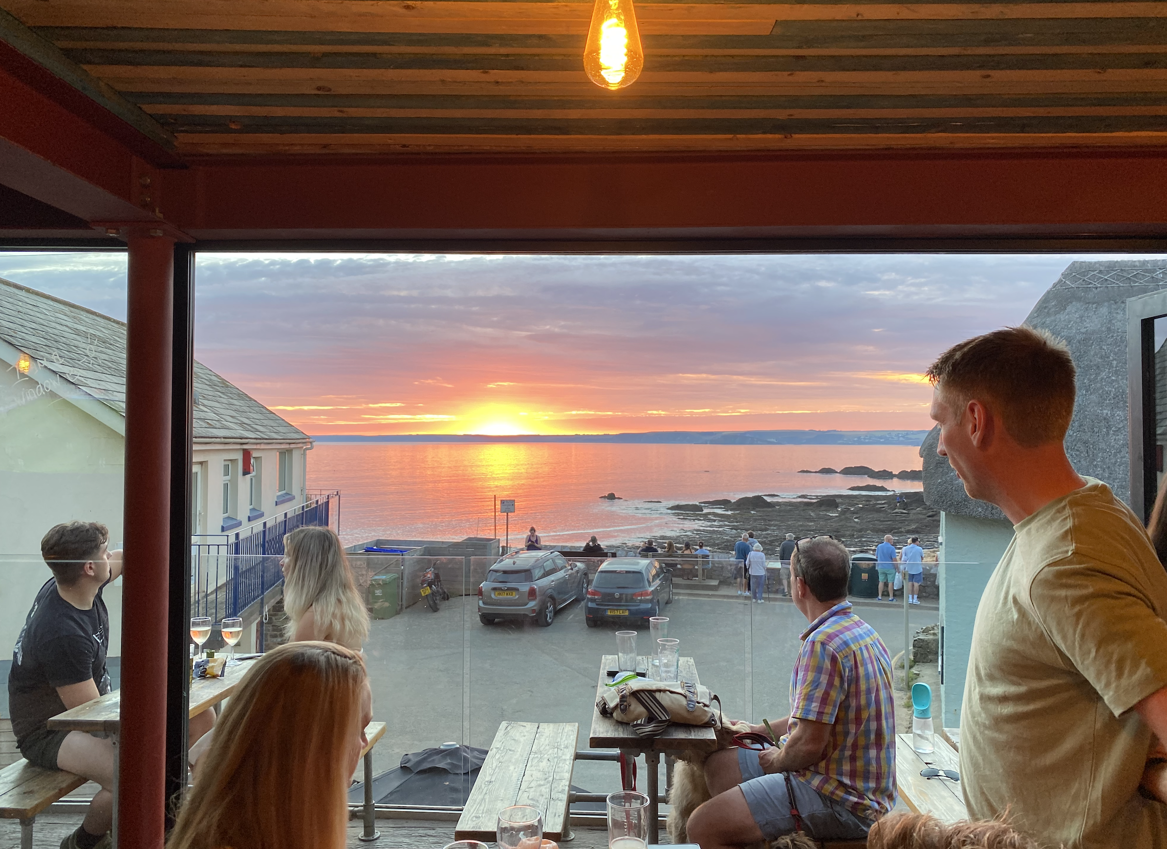 Sunset View from the first floor of The Cove